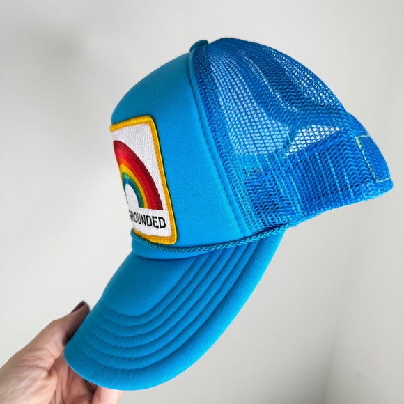 Aviator Nation Blue Stay Grounded Trucker Rainbow Hat main image 5
